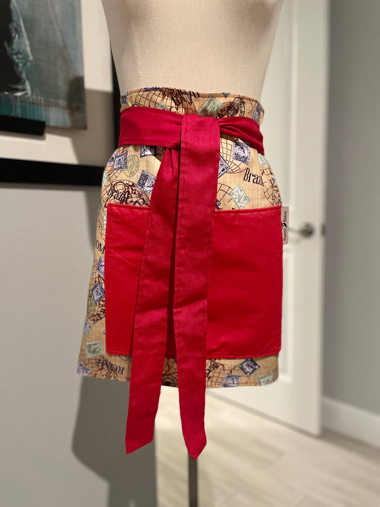 Travel Stamps Apron
