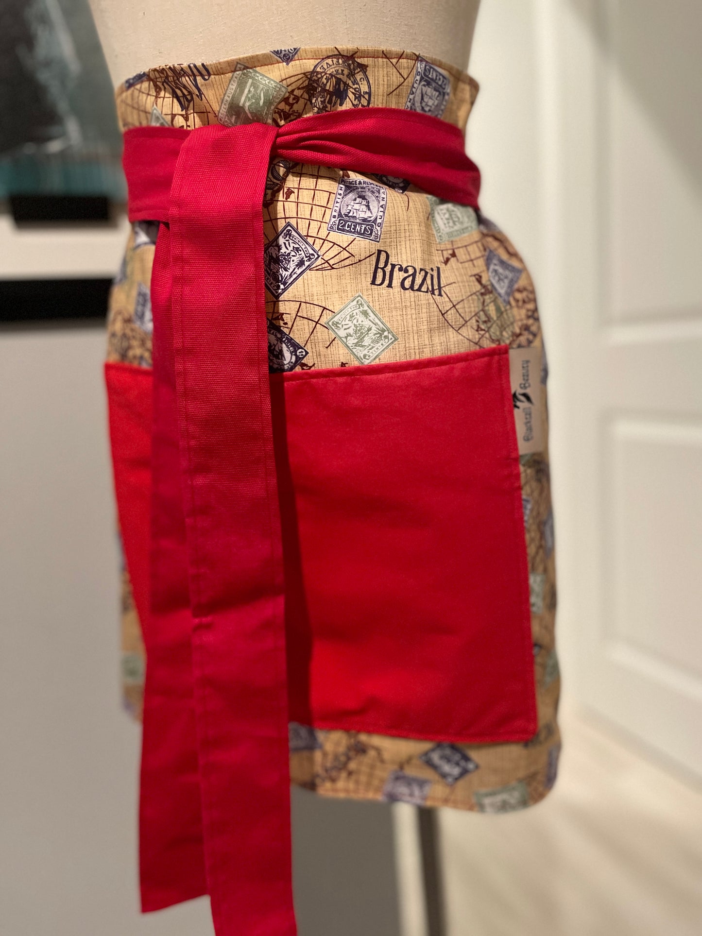 Travel Stamps Apron