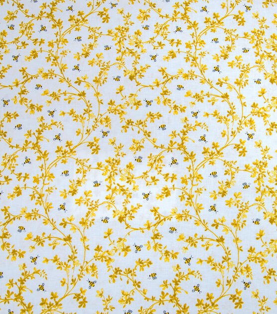 Bees On Vines Metallic Bees & Bloom Cloth Napkin