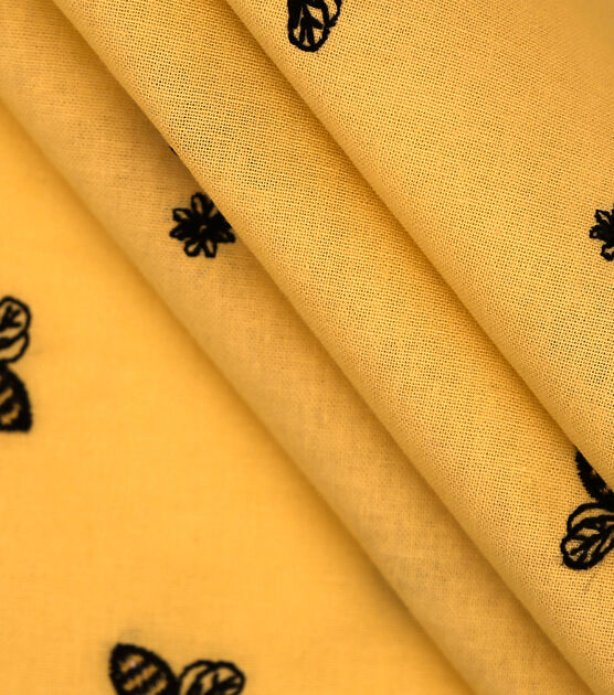 Embroidered Bees Cloth Napkin