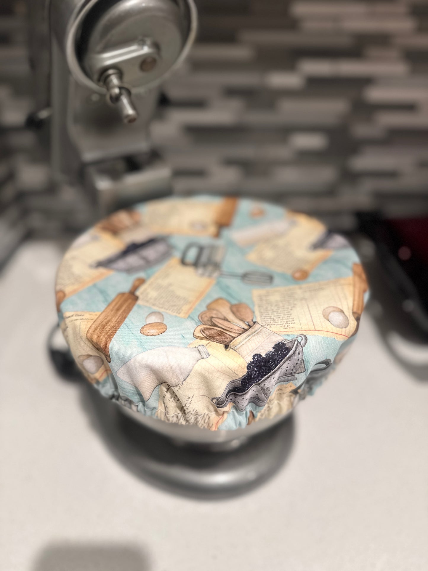 Blackberry-Silver Strainer Bowl Covers
