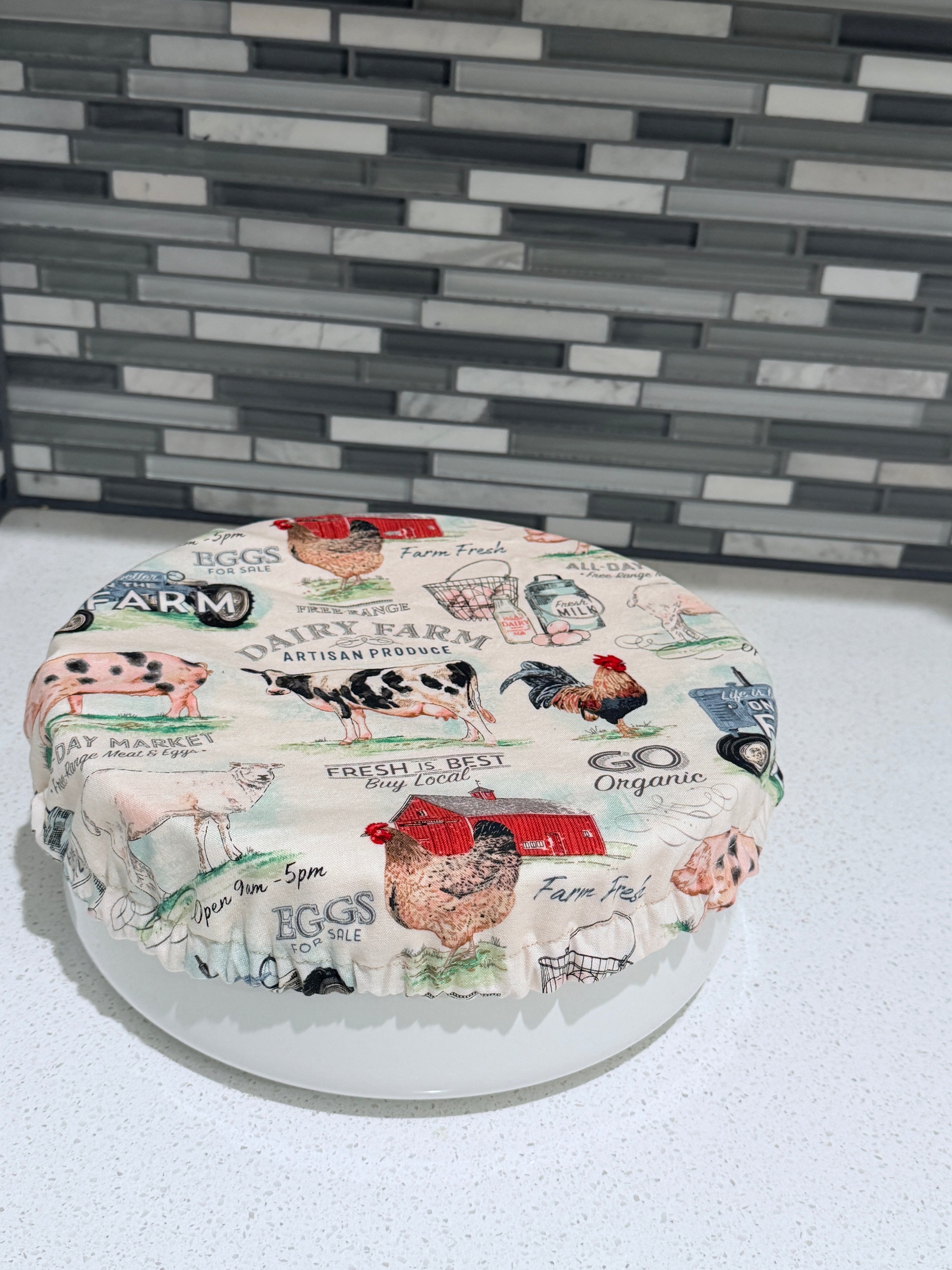 Dairy Farm Cotton Bowl Covers