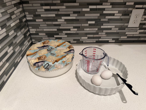 Blackberry-Silver Strainer Bowl Covers