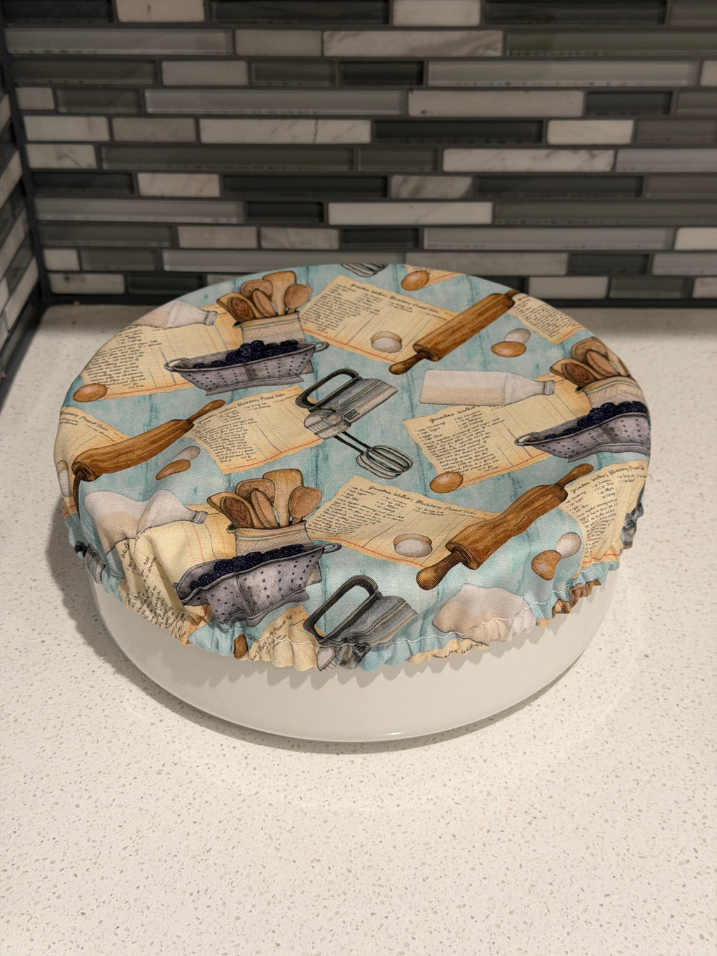 Blackberry-Silver Strainer Bowl Covers