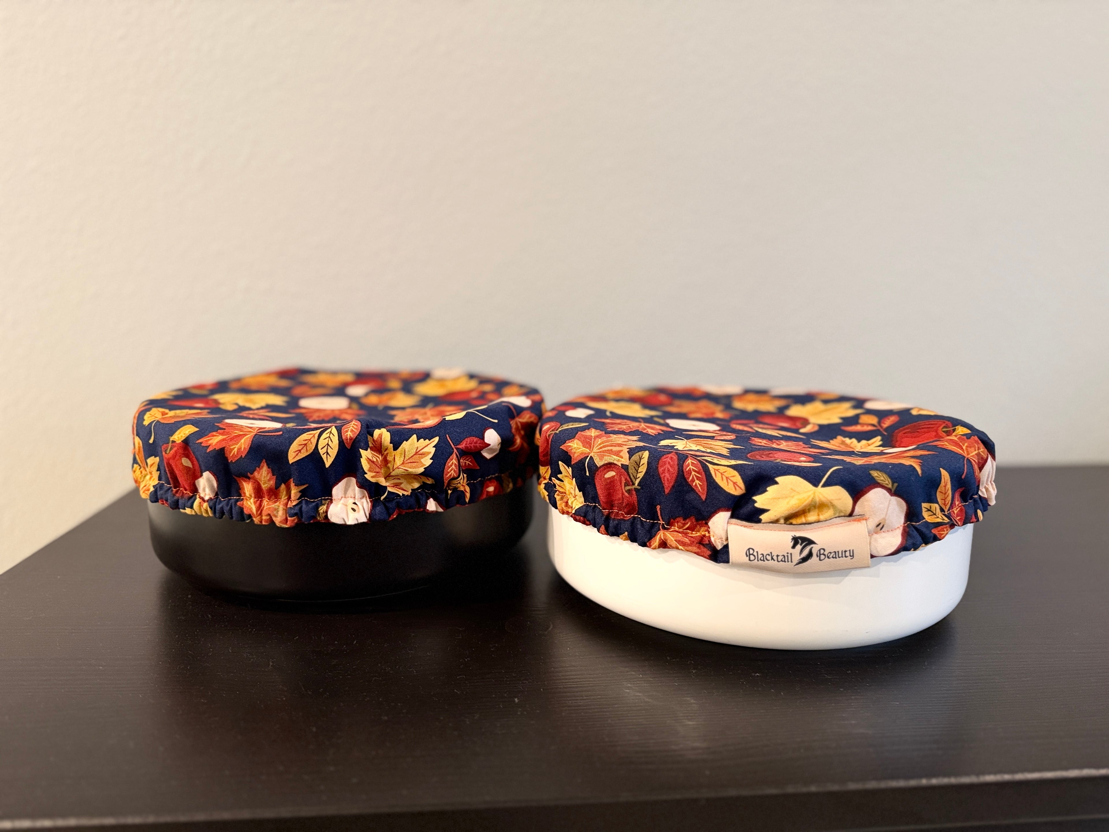 Fall Apples & Leaves Cotton Bowl Covers