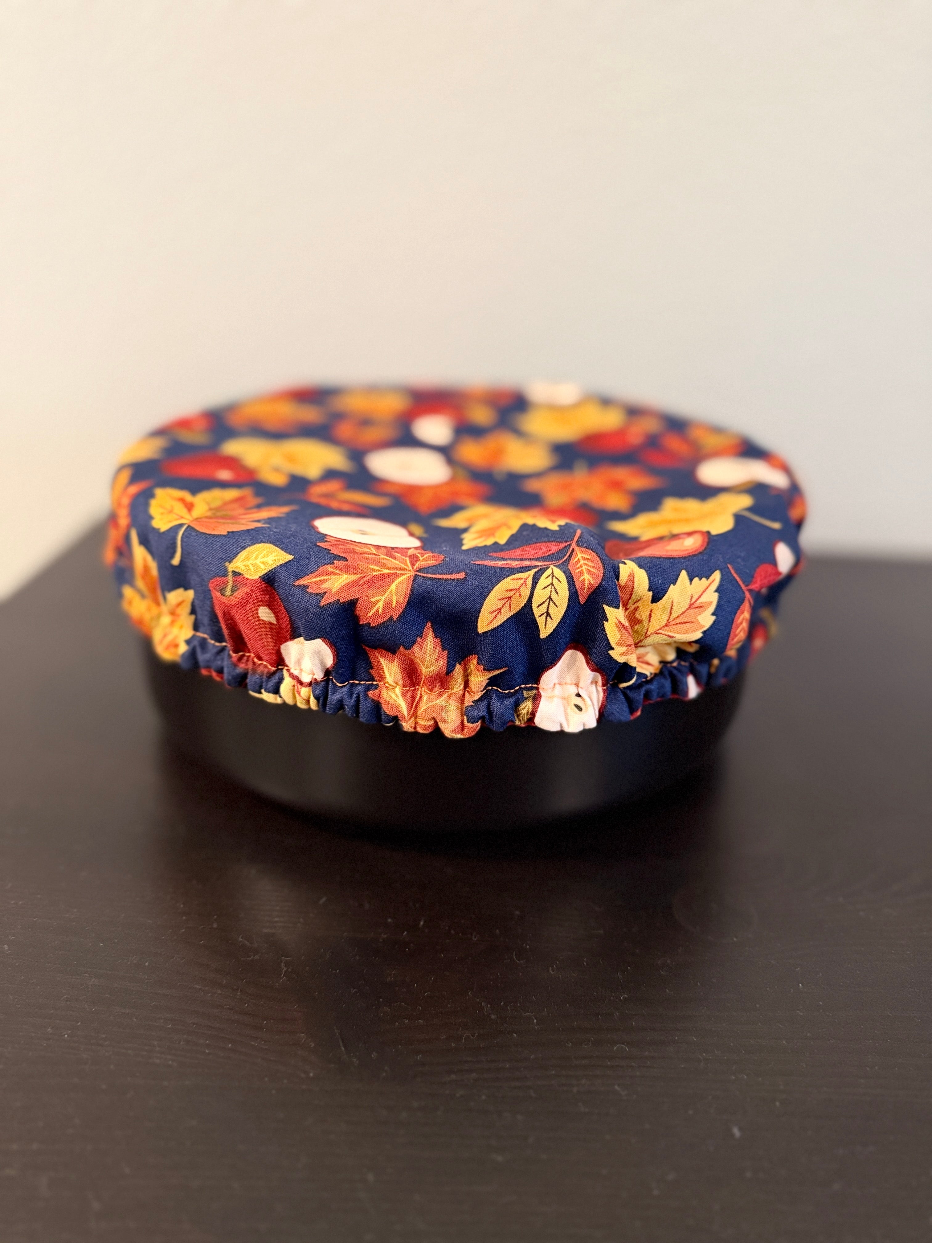 Fall Apples & Leaves Cotton Bowl Covers