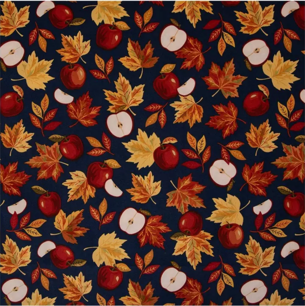 Fall Apples & Leaves Cotton Bowl Covers