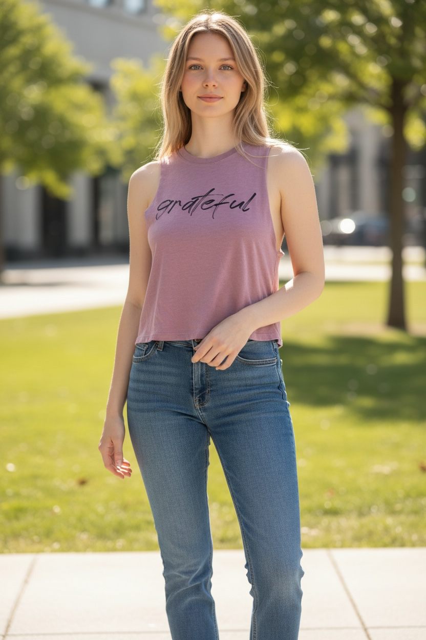 Women's Racerback Cropped Tank