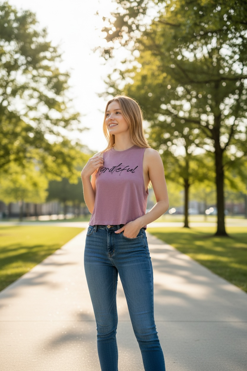 Women's Racerback Cropped Tank