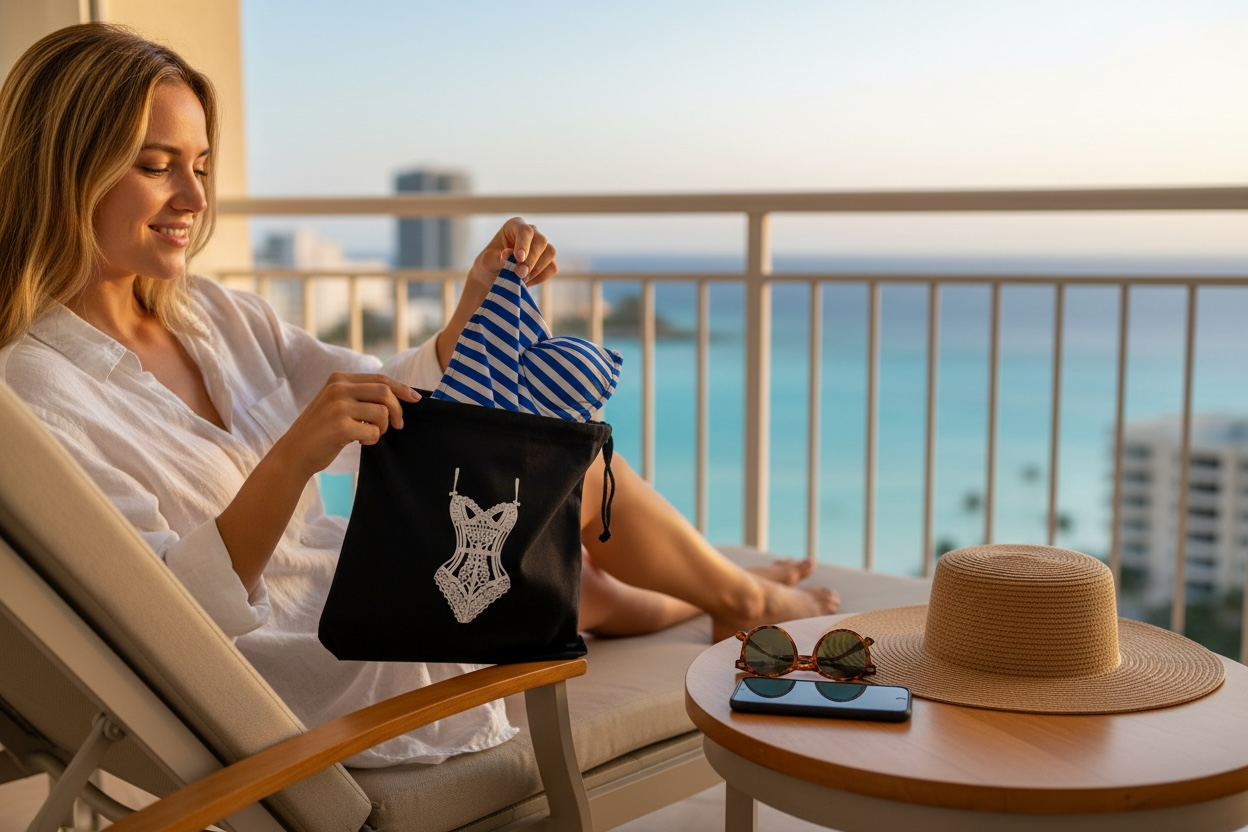Lingerie or Shapewear Travel Bag