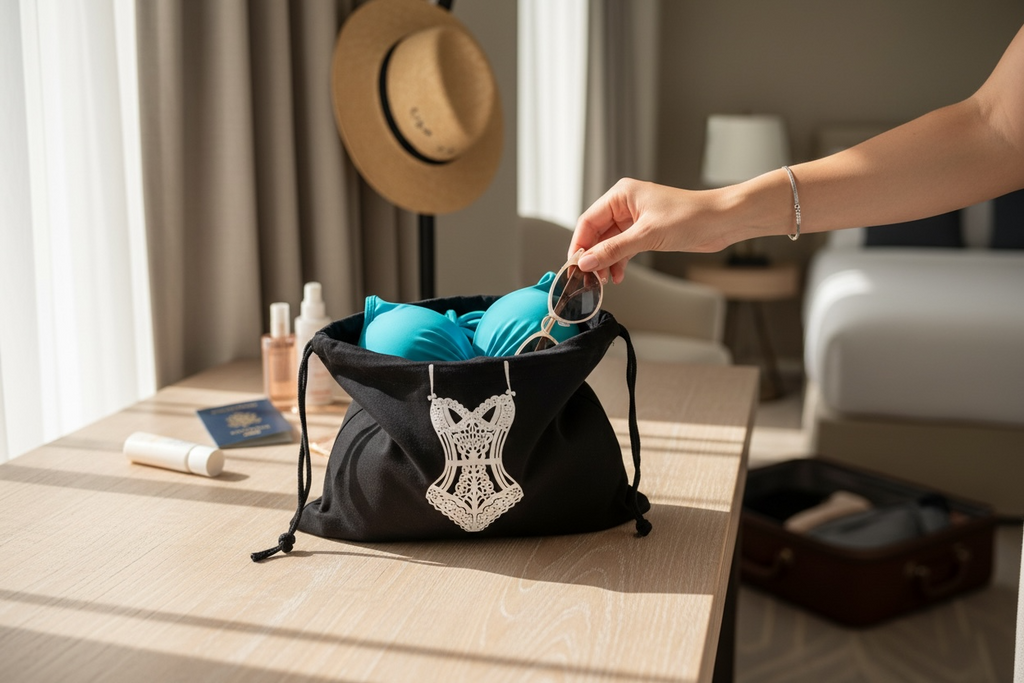 Lingerie or Shapewear Travel Bag