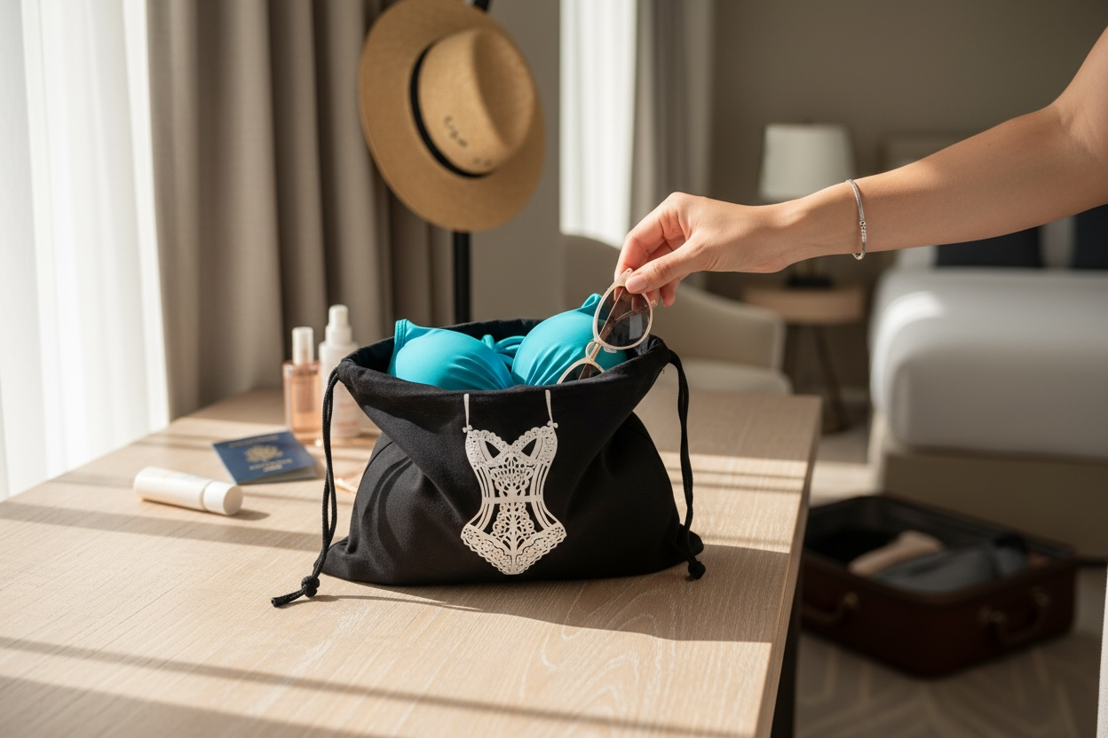 Lingerie or Shapewear Travel Bag