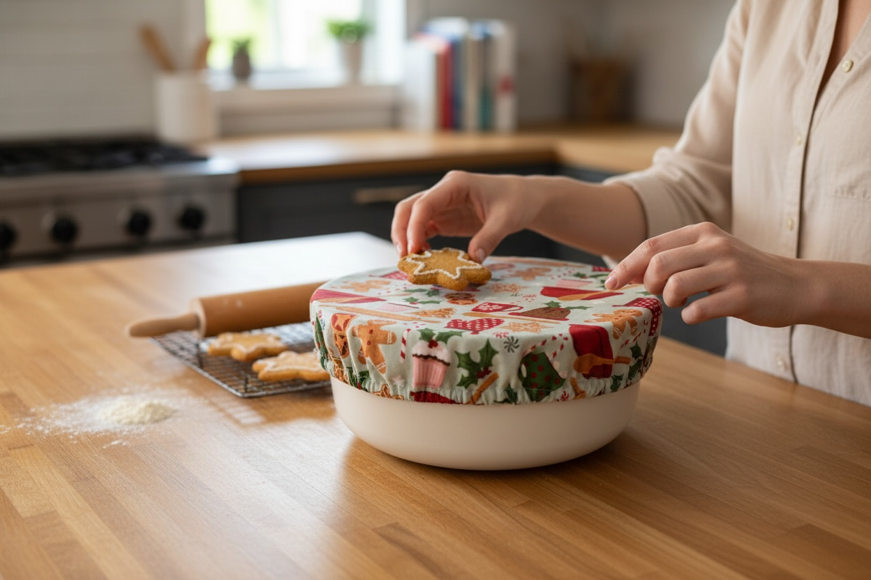 Christmas Bake Cotton Bowl Covers