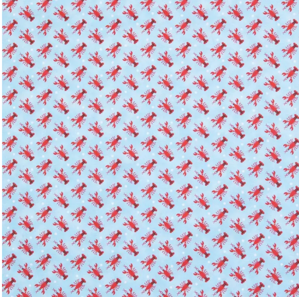 Lobster Polka Dot Cotton Bowl Covers