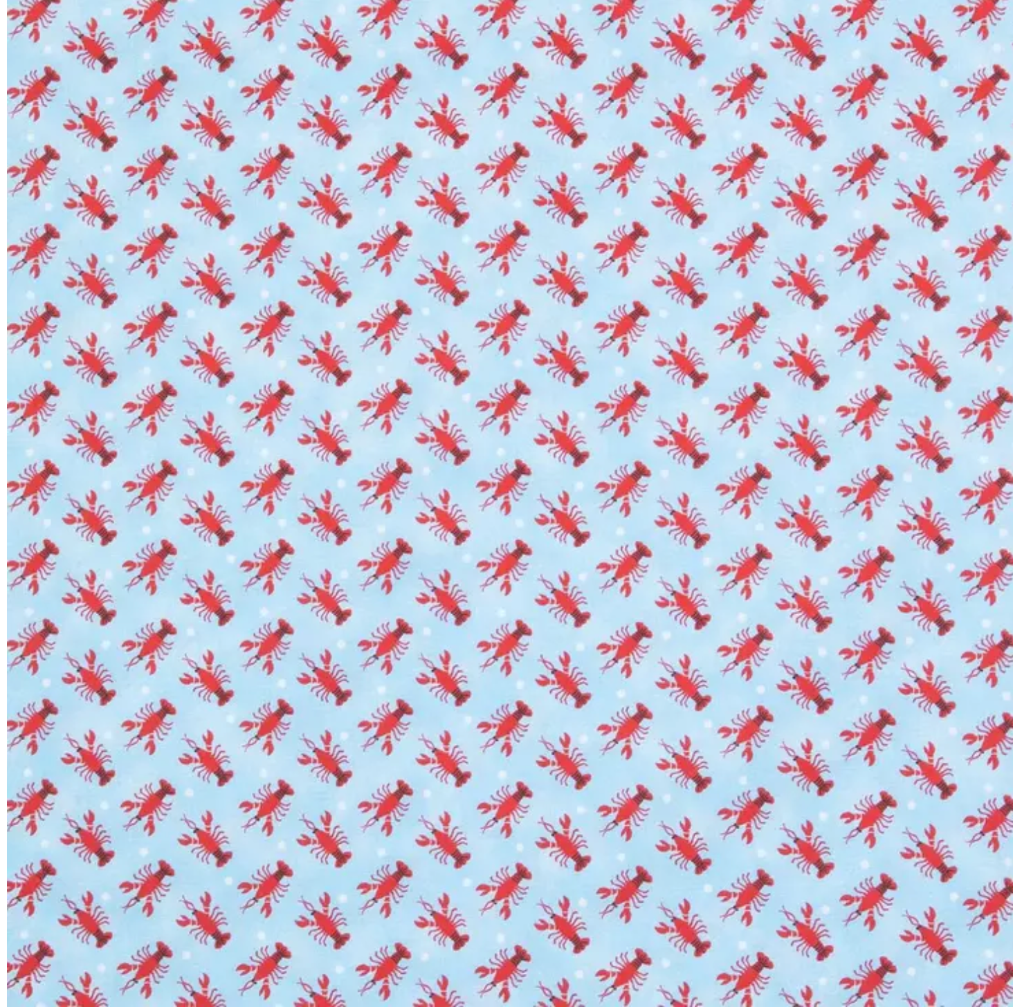 Lobster Polka Dot Cotton Bowl Covers