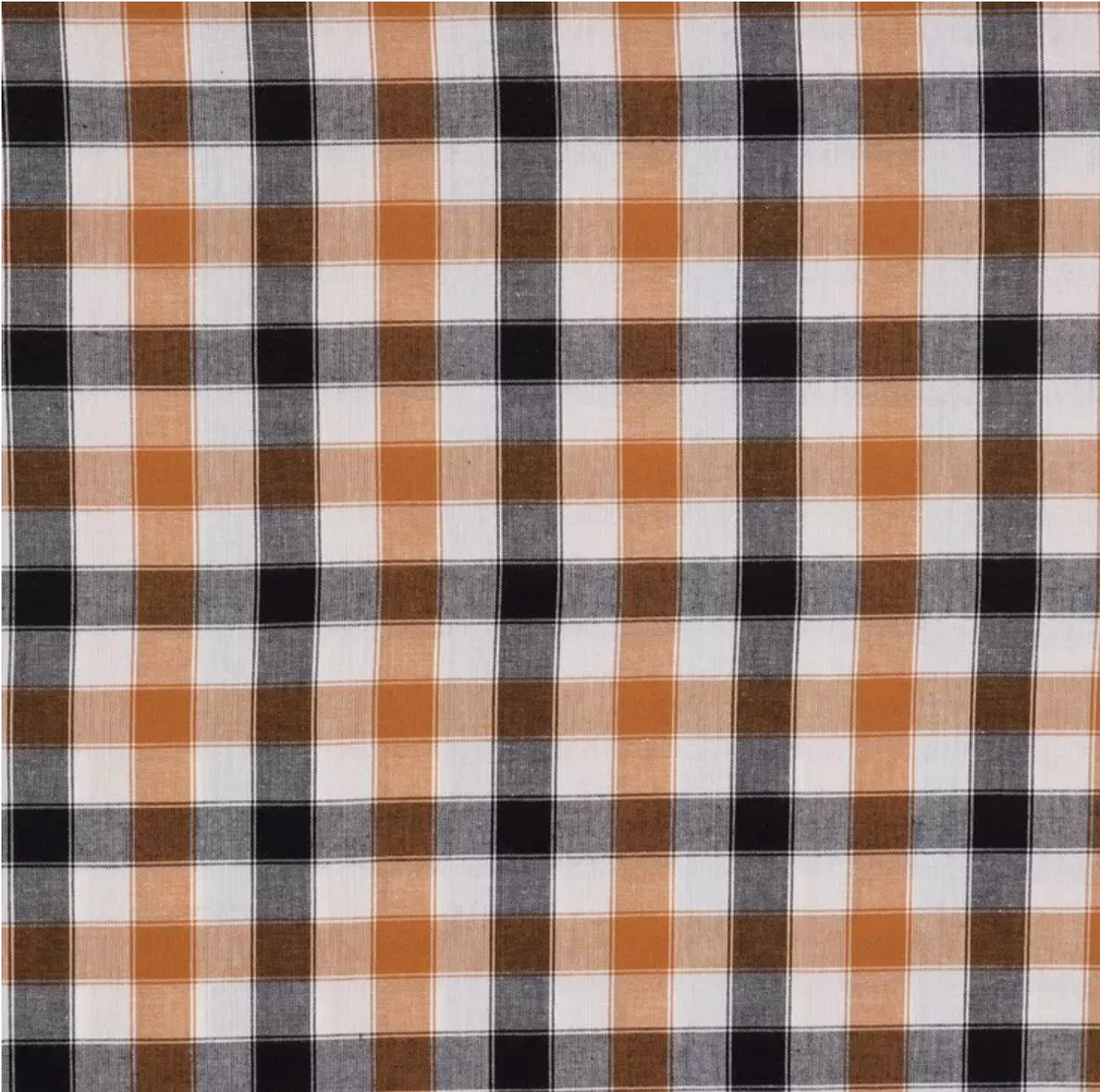 Tobacco Plaid Cotton Bowl Covers