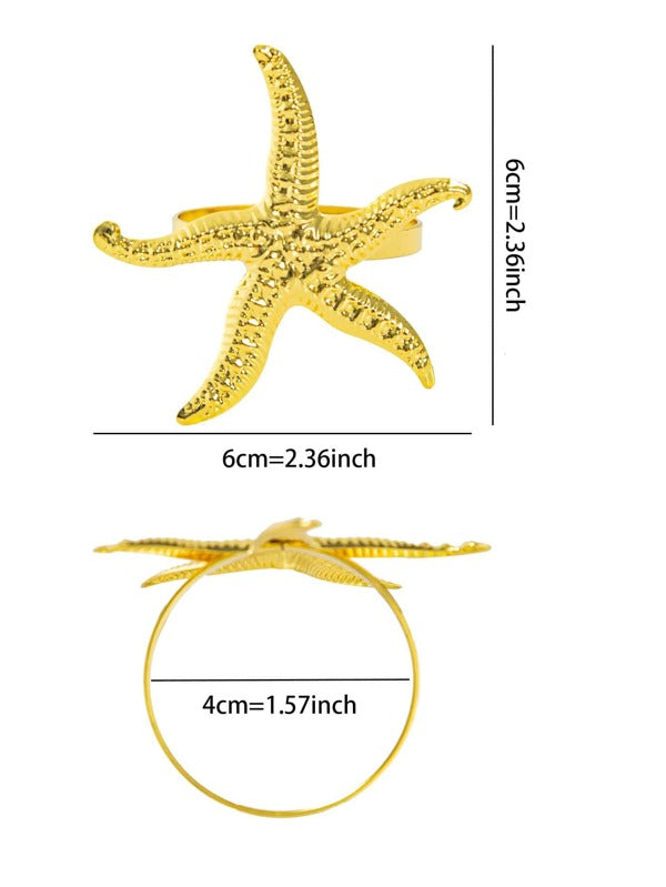 Starfish Decor Napkin Ring