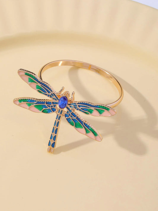 Rhinestone & Dragonfly Napkin Ring