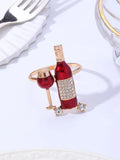 Creative Wine Shaped Napkin Ring